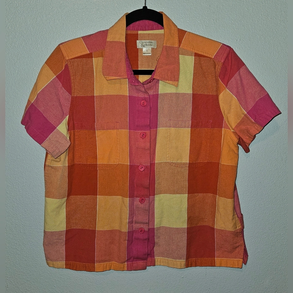 Christopher and Banks Plaid Shirt